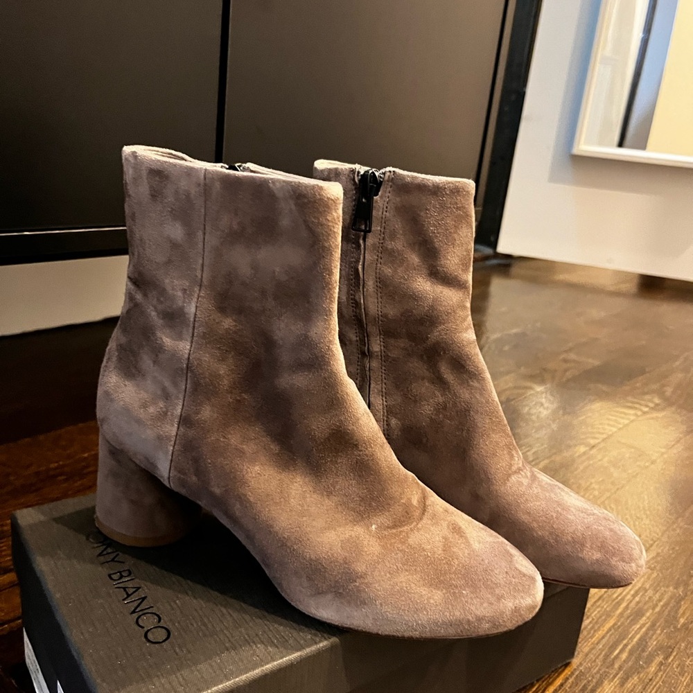 Vince light grey booties